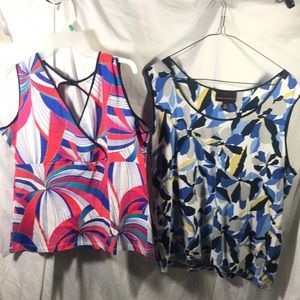 Two sleeves tops. Size 14/16 and XL. Please see pics and questions are welcome